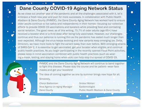 Dane County COVID-19 Aging Network Status