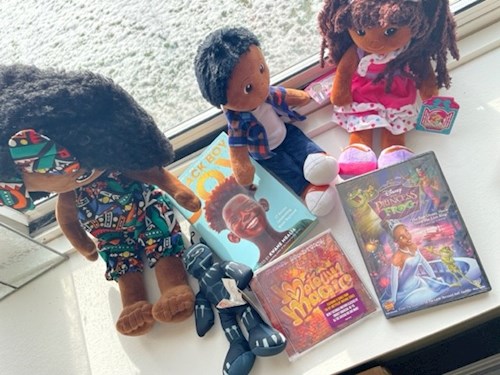 Toys for Boxes of Black Excellence - movies, soft dolls